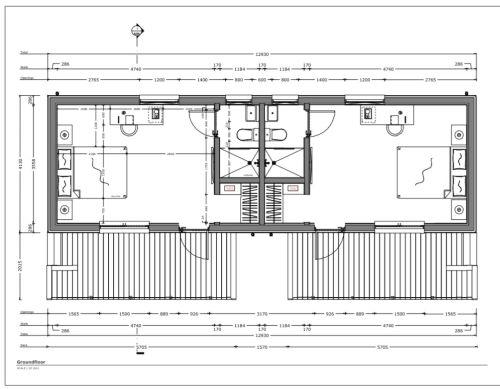 Bedroom Pod Layout Plan