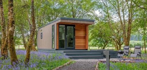 Camping pod interior