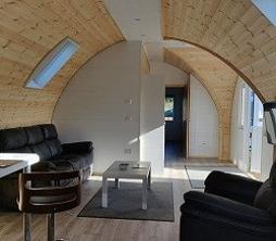 Camping pod inside